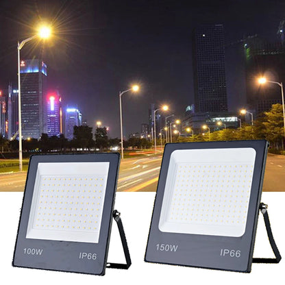 LED Flood Light IP66 Waterproof 220V 10W 20W 30W 50W 100W 150W Outdoor Garden Projector Lighting Spotlight Wall Floodlights