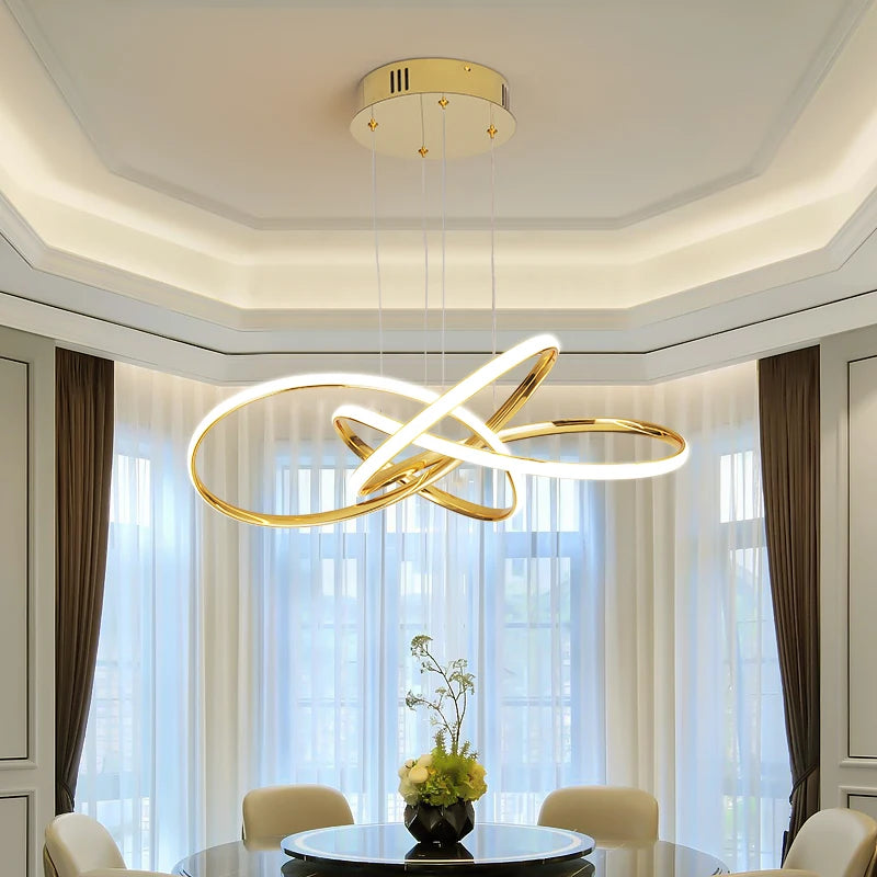 modern pendant light for dining room,Dimmable Led chandelier for living room bedroom kitchen,Dia60cm pendant ceiling light