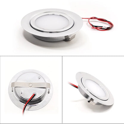 4/8PCS Stainless steel waterproof LED spotlight IP65 bathroom Ceiling or boat Built-in outdoor house Slim mini 12V downlight