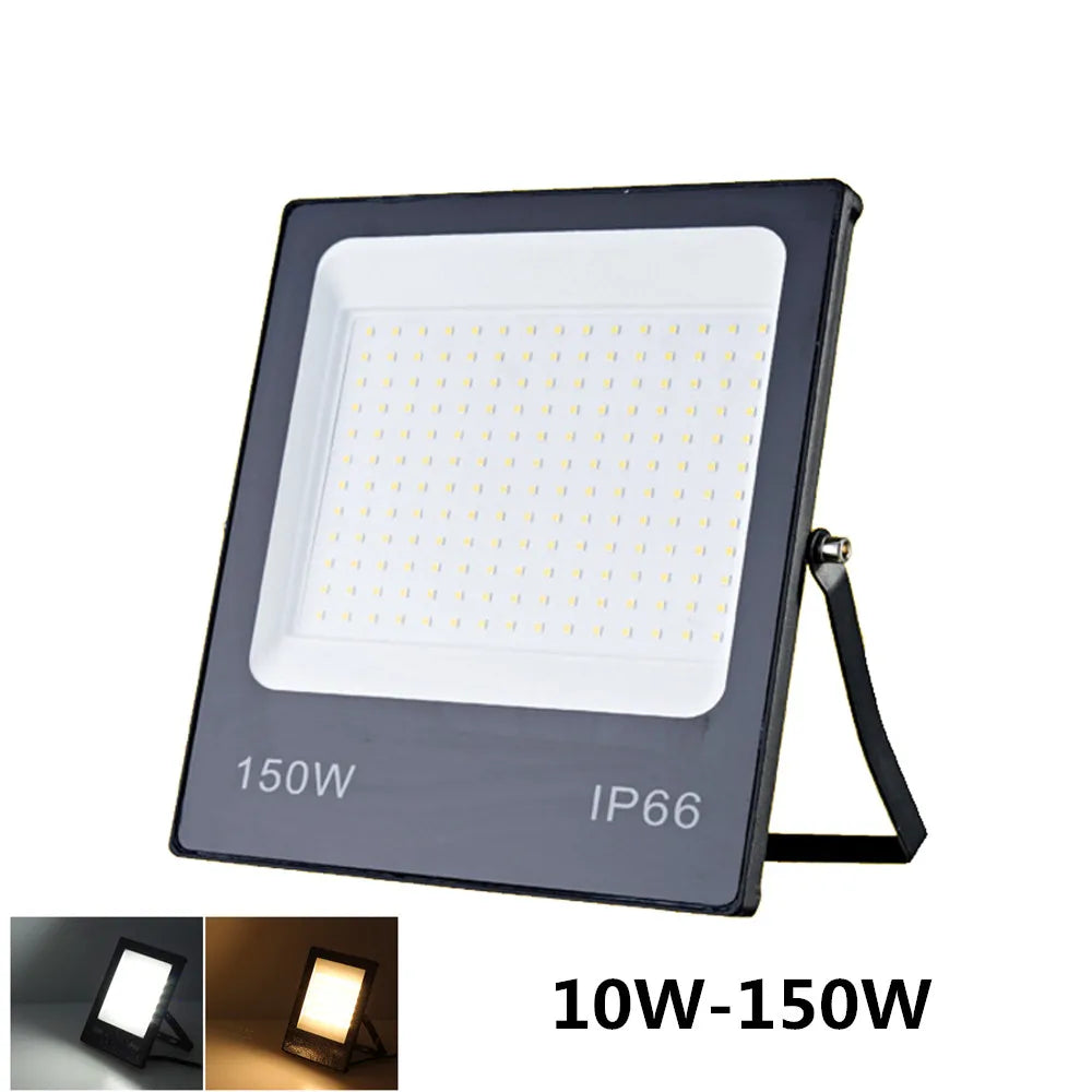 LED Flood Light IP66 Waterproof 220V 10W 20W 30W 50W 100W 150W Outdoor Garden Projector Lighting Spotlight Wall Floodlights