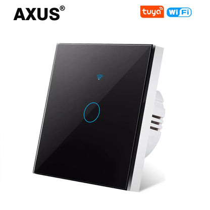 AXUS EU WiFi Smart Light Switches Touch Switch RF433 No Neutral Wire Smart Home Life Tuya App Control Support Alexa Google Home