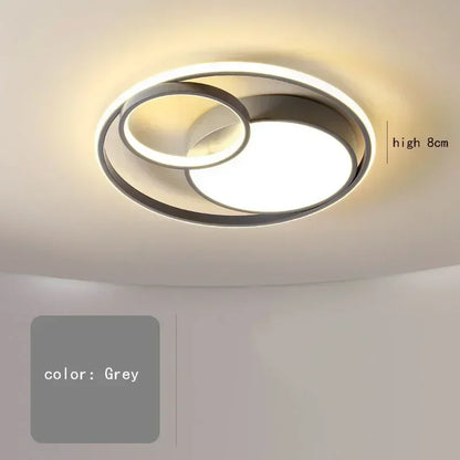 Nordic LED Master Bedroom Ceiling Light Modern Circular Dining Room Lighting Creative Iron Art Home Furnishing Decor Wall Lamps