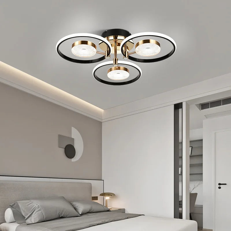 Modern led ceiling light, bedroom/living room chandelier, kitchen/dining room lighting brightness adjustable ceiling chandelier