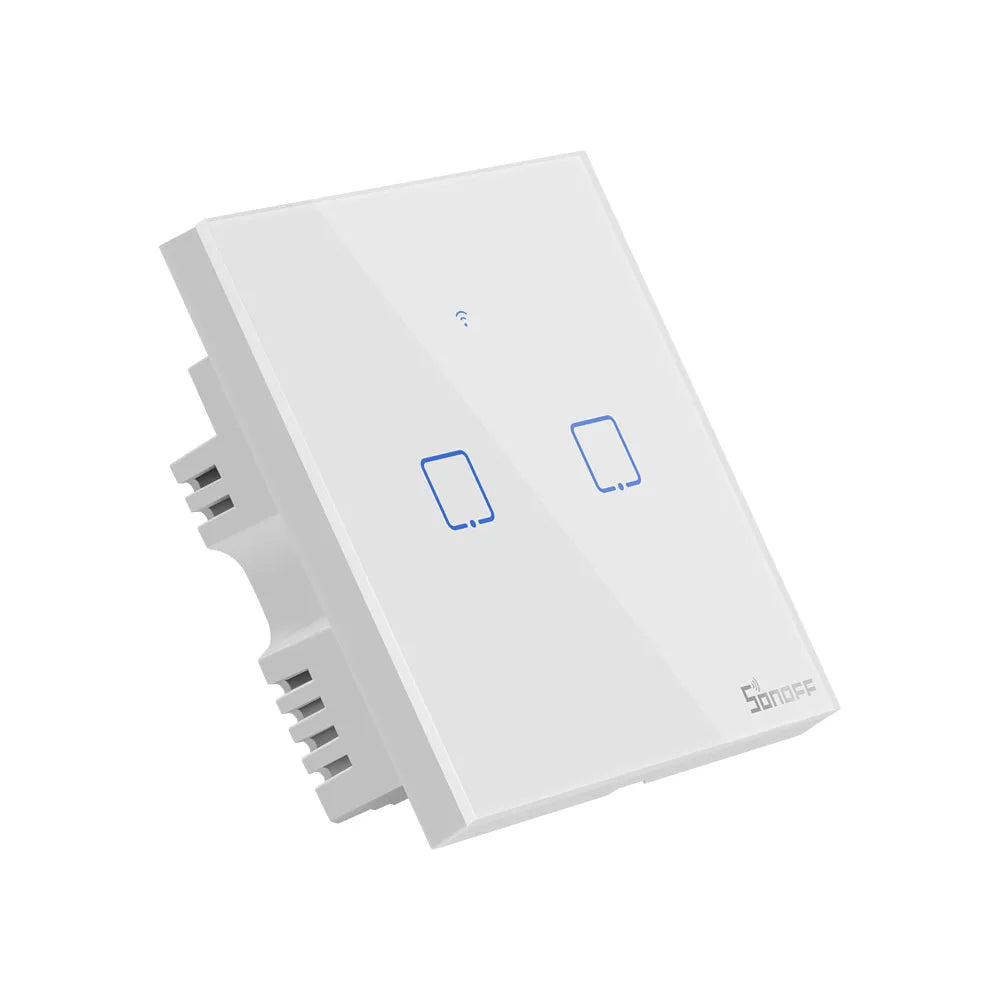 SONOFF TX  EU/ UK Wifi 433mhz RF Smart Wall Touch Switch 1/2/3 Gang Remote Voice Control Wifi Light Switches via Alexa Google