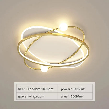 Modern Style Led lights For Bedroom Living Room Study Ceiling Lamp Ring Simple Remote Control Light hanging lamps for ceiling