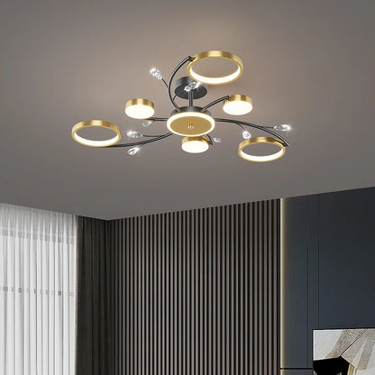 Nordic LED Ceiling Light fixture Modern gorgeous chandelier ceiling lamp for living room bedroom indoor luxury home decoration