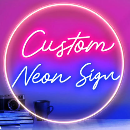 Custom Neon Sign Big Size LED Neon Light Wall Decor for Home Business Events Customizable Neon Name Signs for Room Decoration