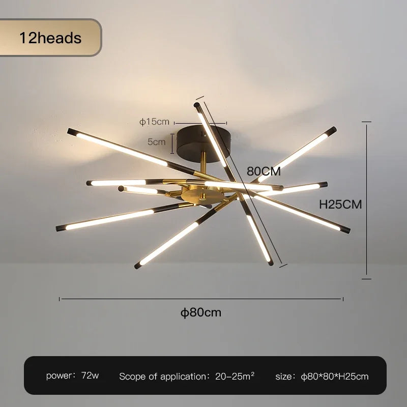 Modern LED Home Ceiling Lamps For Living Room Bedroom Dining Room Kitchen Lights Decoration chandelier Indoor Lighting Lamp