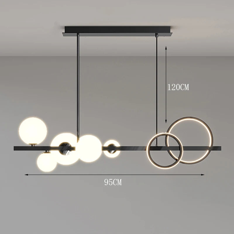 Modern home decor ring led lights pendant light lamps for living room Chandeliers for dining room hanging light indoor lighting