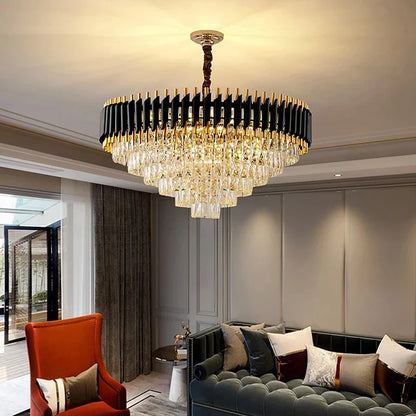 Luxury Modern Crystal Ceiling Chandelier For Living Room Lights Lustre Home Decor Indoor Lighting LED Dining Room Pendant Light