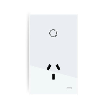 Shawader Wifi Smart Tuya Light Switch Argentina Plug Wall Socket Australia Outlet Touch Glass Panel Remote by Alexa Google Home