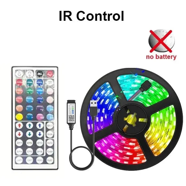 Tape Bluetooth Usb Led Light Strip 10M 15 Meters 5050 Smd 5V Rgb Flexible Led Lamp Ribbon Self-Adhesive Tv Led Backlight Diode