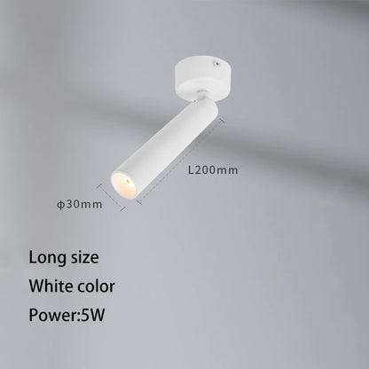 Small Angle Spotlight 3 degree 8 degrees Led Spot Light Art Atmosphere Small Mini COB Foco Surface Mounted Museum Ceiling Lamp