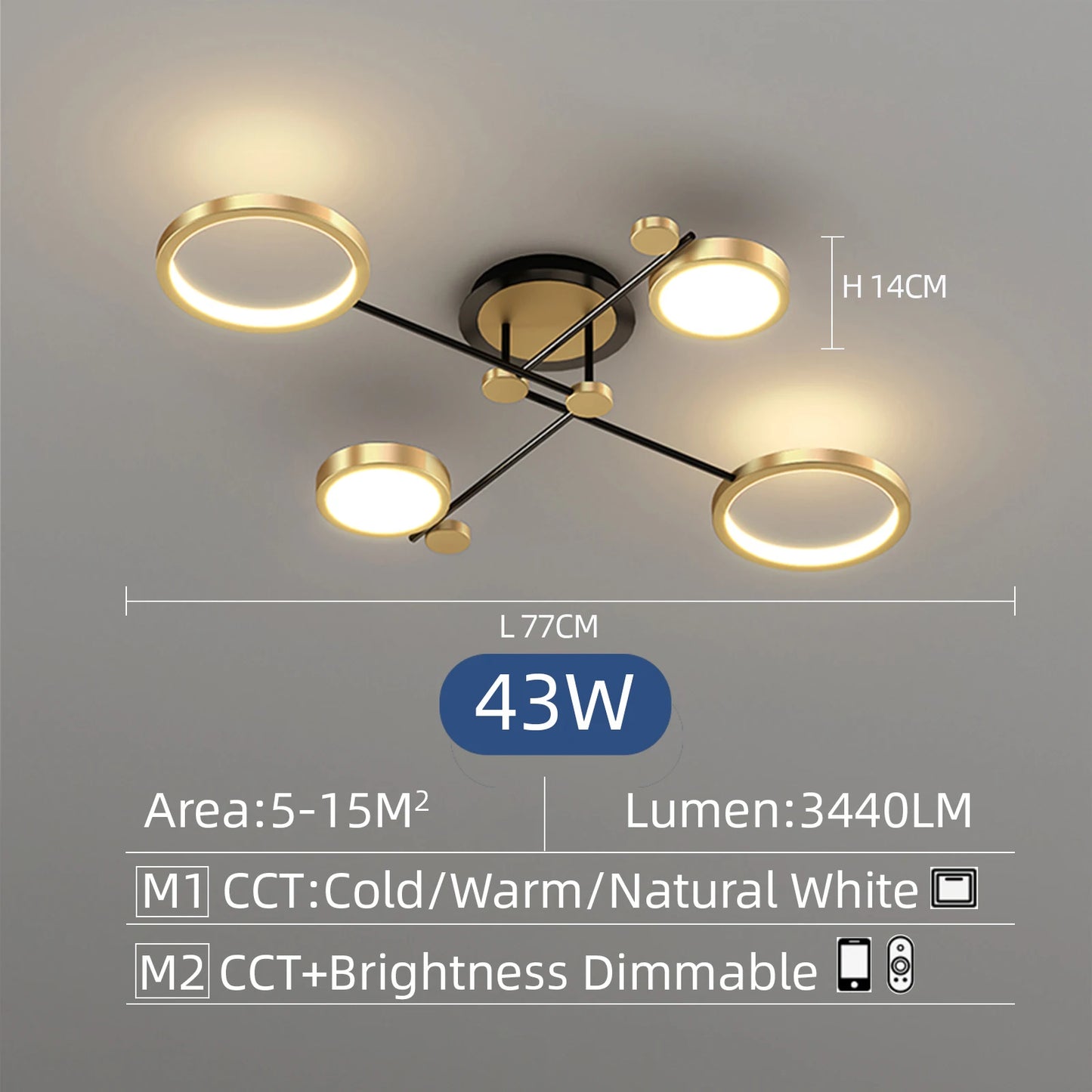 New Modern LED Chandelier Lighting For Living Room Bedroom Gold Ceiling hanging lamp Indoor Fixture Light Lustres ceiling light