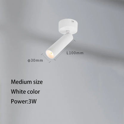 Small Angle Spotlight 3 degree 8 degrees Led Spot Light Art Atmosphere Small Mini COB Foco Surface Mounted Museum Ceiling Lamp