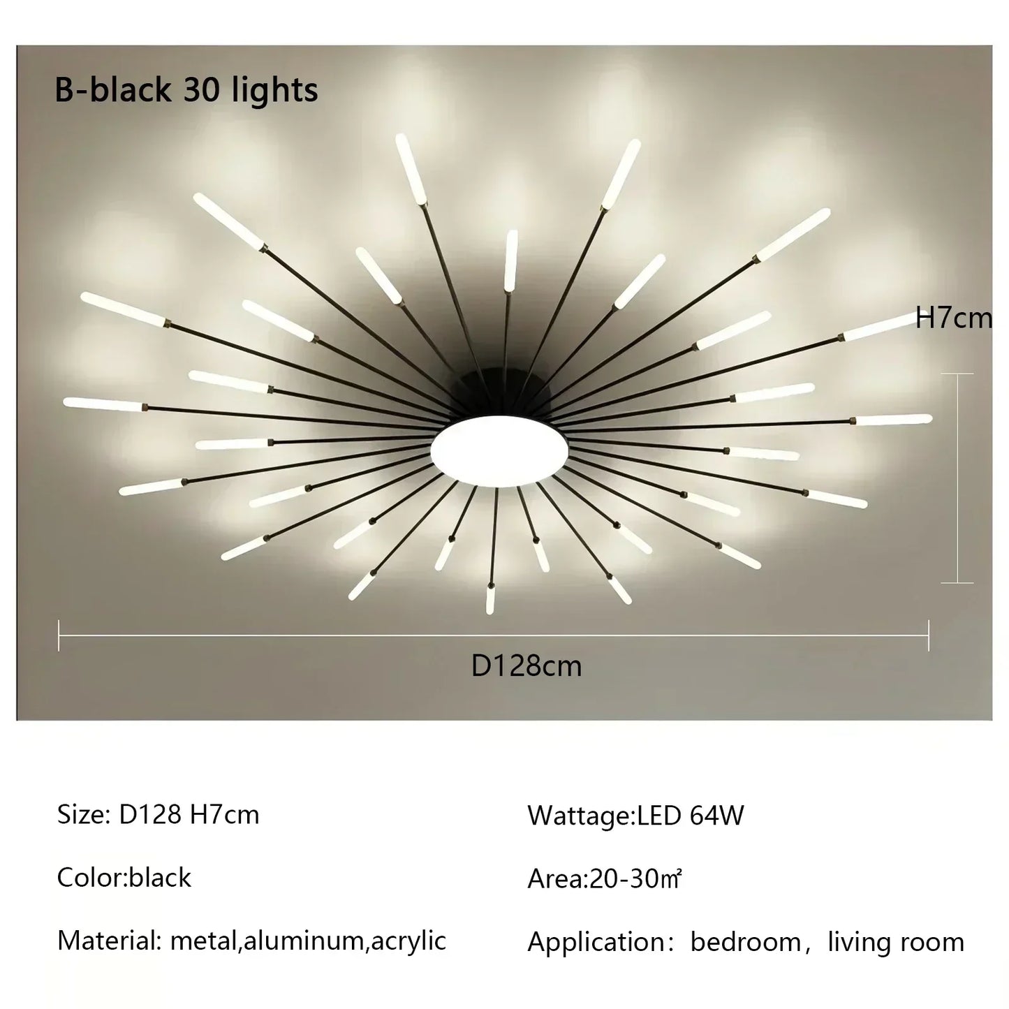 Modern Spiral Firework Led Chandelier Lighting Living Dining Room Ceiling Lights Luminaria Home Decor Bedroom Loft Dimmable Lamp