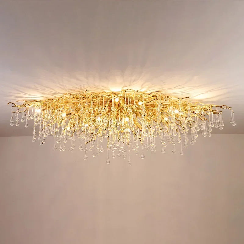 Ceiling Light Chandelier Modern Hotel Bedroom Dning Room Living Room Home Interior Glossy Led Gold Luxury Chandelier