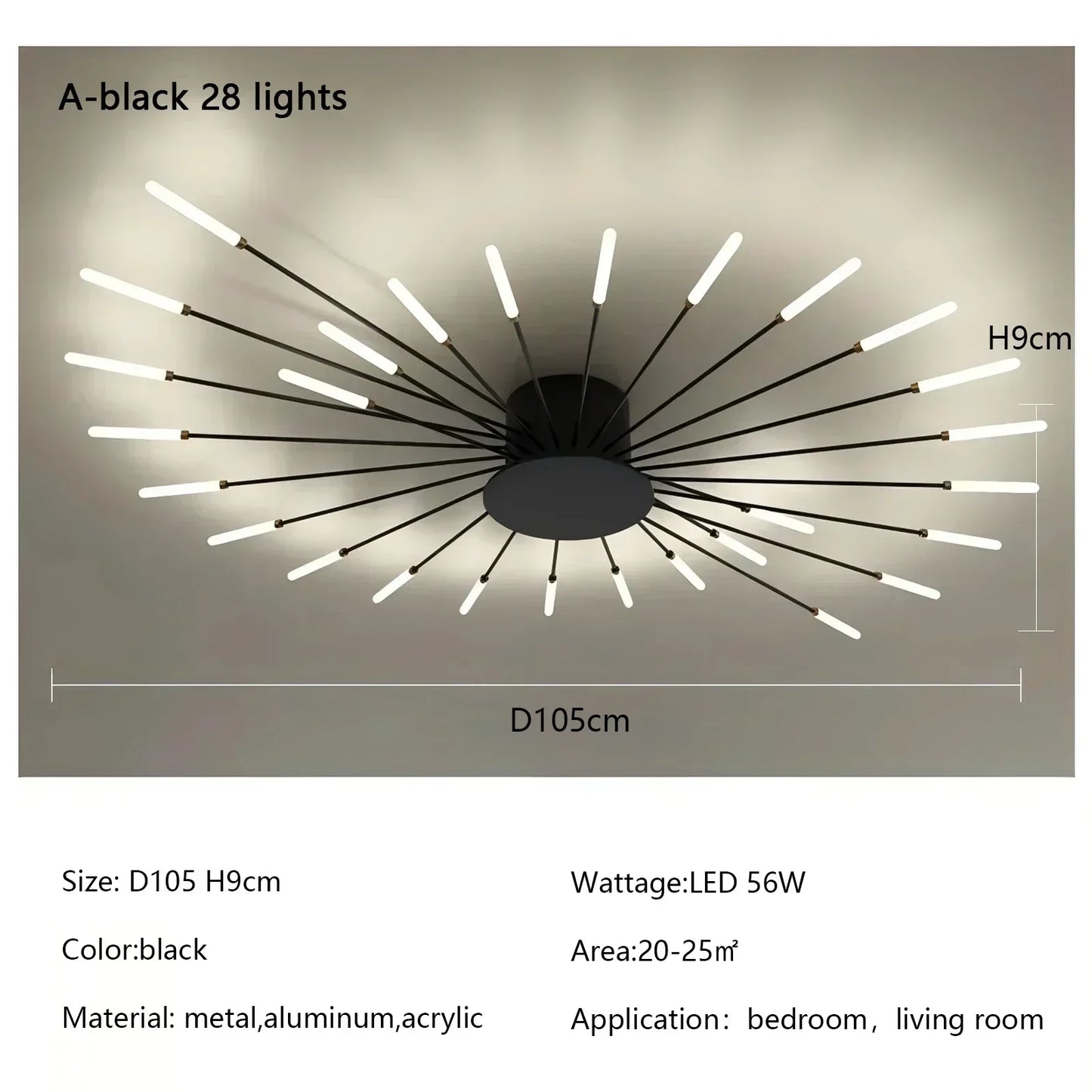 Modern Spiral Firework Led Chandelier Lighting Living Dining Room Ceiling Lights Luminaria Home Decor Bedroom Loft Dimmable Lamp