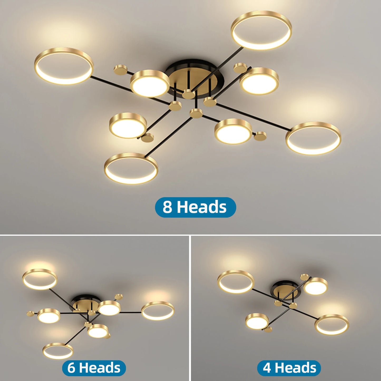 New Modern LED Chandelier Lighting For Living Room Bedroom Gold Ceiling hanging lamp Indoor Fixture Light Lustres ceiling light