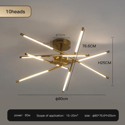 Modern LED Home Ceiling Lamps For Living Room Bedroom Dining Room Kitchen Lights Decoration chandelier Indoor Lighting Lamp