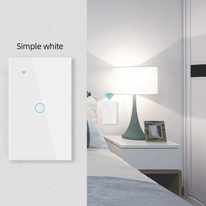 Tuya Smart Switches US Neutral Wire/No Neutral Wire Required 1/2/3/4 Gang Light WiFi Touch Switch Work with Alexa Google Home