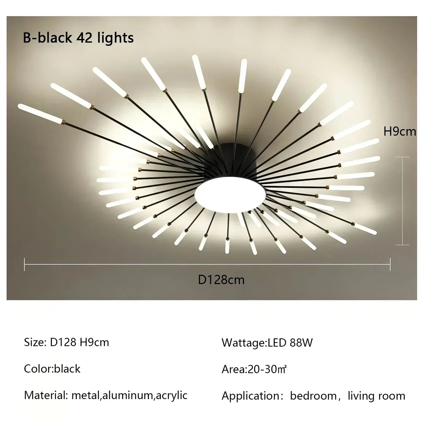 Modern Spiral Firework Led Chandelier Lighting Living Dining Room Ceiling Lights Luminaria Home Decor Bedroom Loft Dimmable Lamp