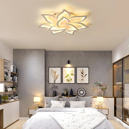 Modern LED living room ceiling light bedroom ceiling lamp dining room chandelier  dimming light hotel interior lighting fixtures