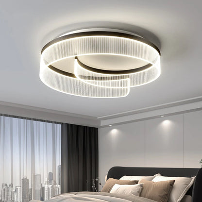 Modern Creativity Round Led Ceiling Lights Simple Light Luxury Acrylic Bedroom Lamp Lighting Study Room Luster Lamps Fixtures