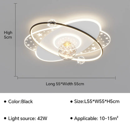 Nordic Gypsophila LED Ceiling Lamp for Bedroom Living Room Children's Room Luxury Chandelier Interior Home Decoration Luster