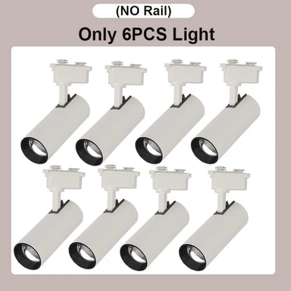 Dimming Led Track Light Spotlights 20W COB Wall Track Rail Lighting Indoor for Living Room Shop AC180V-260V Ceiling Spot Light