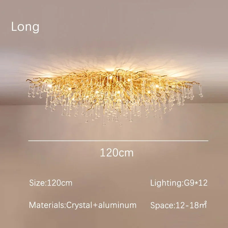 Ceiling Light Chandelier Modern Hotel Bedroom Dning Room Living Room Home Interior Glossy Led Gold Luxury Chandelier