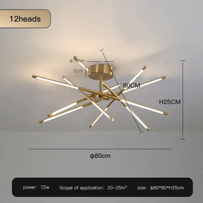 Modern LED Home Ceiling Lamps For Living Room Bedroom Dining Room Kitchen Lights Decoration chandelier Indoor Lighting Lamp