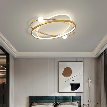 Modern Style Led lights For Bedroom Living Room Study Ceiling Lamp Ring Simple Remote Control Light hanging lamps for ceiling