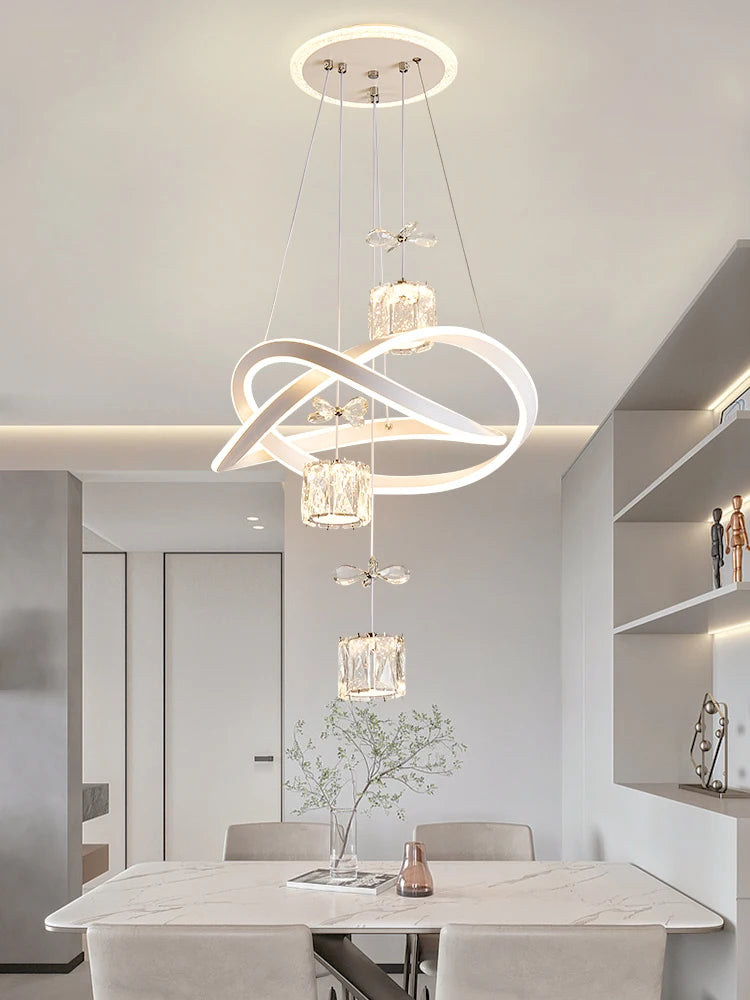 Modern Minimalist Restaurant Chandeliers Dining Table Lamps Bar Tables Bedroom Chandeliers  Living Room Lighting Fixtures