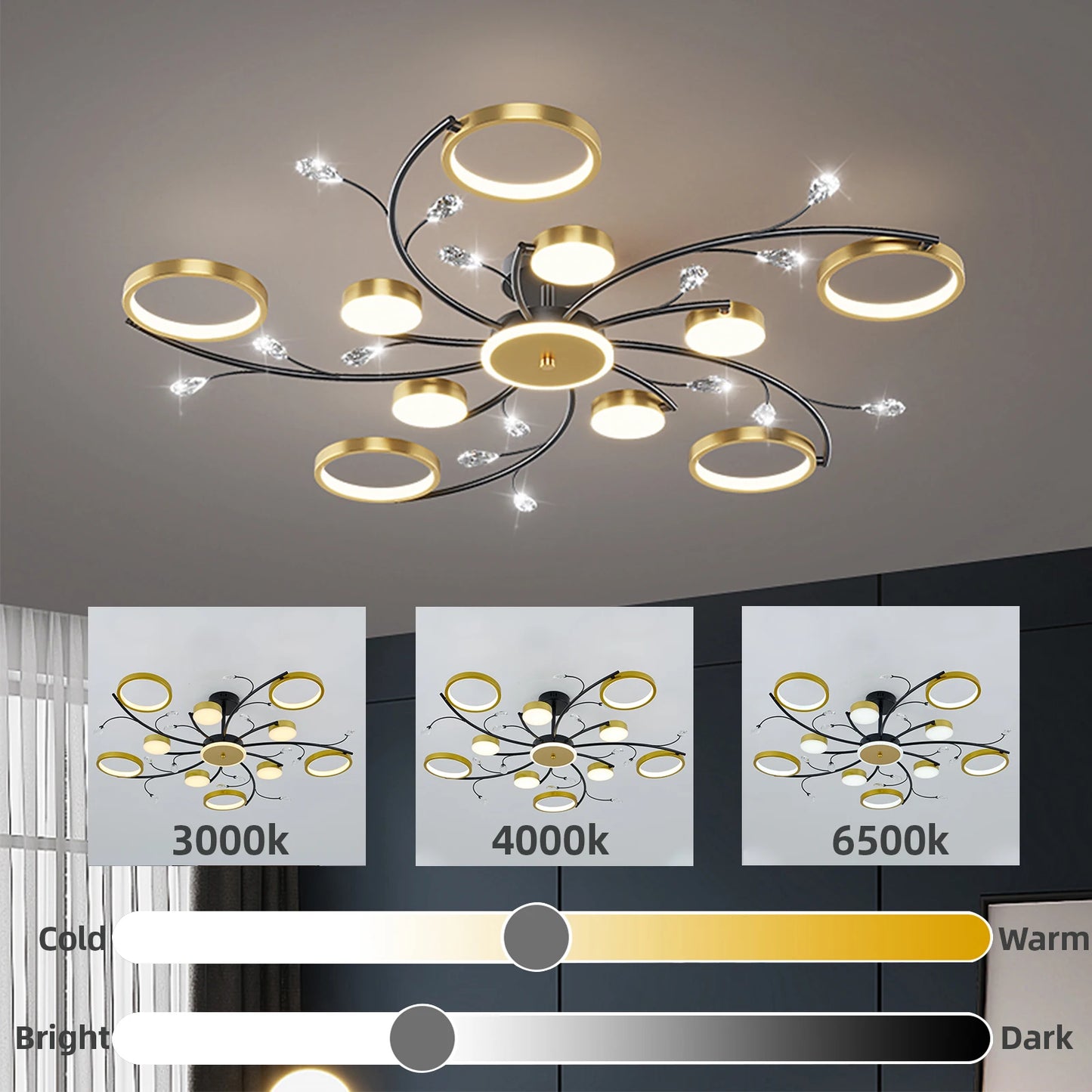 Nordic LED Ceiling Light fixture Modern gorgeous chandelier ceiling lamp for living room bedroom indoor luxury home decoration