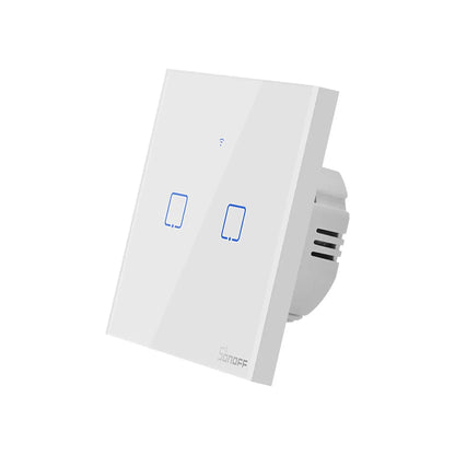 SONOFF TX  EU/ UK Wifi 433mhz RF Smart Wall Touch Switch 1/2/3 Gang Remote Voice Control Wifi Light Switches via Alexa Google