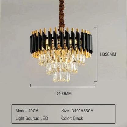 Luxury Modern Crystal Ceiling Chandelier For Living Room Lights Lustre Home Decor Indoor Lighting LED Dining Room Pendant Light