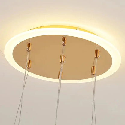 Ultra-Modern LED Ceiling Lights & Chandeliers - Dimmable, Color-Changing, Energy-Saving, Brushed & Polished Finish - Perfect for