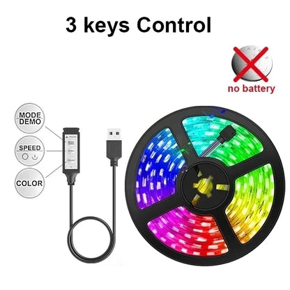 Tape Bluetooth Usb Led Light Strip 10M 15 Meters 5050 Smd 5V Rgb Flexible Led Lamp Ribbon Self-Adhesive Tv Led Backlight Diode