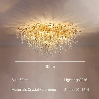 Ceiling Light Chandelier Modern Hotel Bedroom Dning Room Living Room Home Interior Glossy Led Gold Luxury Chandelier