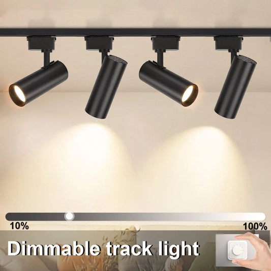 Dimming Led Track Light Spotlights 20W COB Wall Track Rail Lighting Indoor for Living Room Shop AC180V-260V Ceiling Spot Light