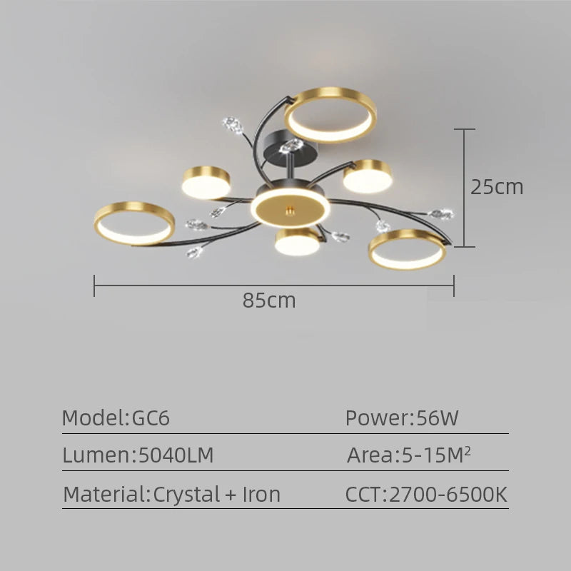 Nordic LED Ceiling Light fixture Modern gorgeous chandelier ceiling lamp for living room bedroom indoor luxury home decoration