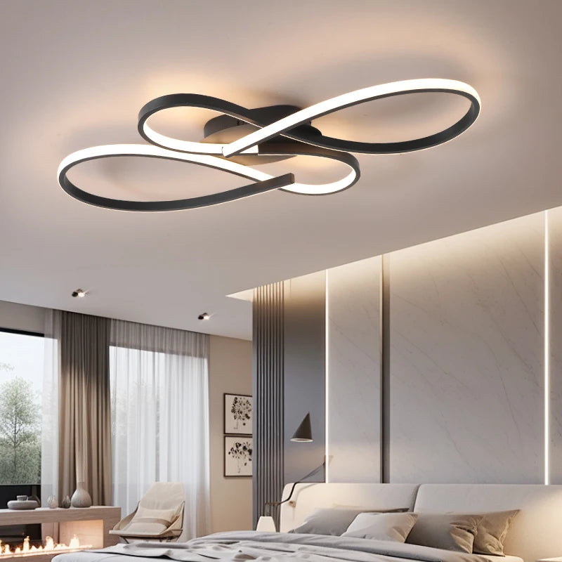 New Modern Led Ceiling Lights Black Ceiling Lamp for Living room Bedroom Studyroom led lights for room Ceiling Light Fixtures