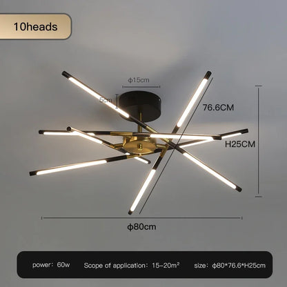 Modern LED Home Ceiling Lamps For Living Room Bedroom Dining Room Kitchen Lights Decoration chandelier Indoor Lighting Lamp