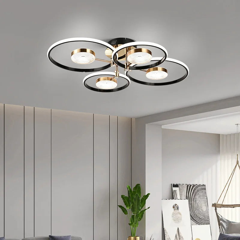 Modern led ceiling light, bedroom/living room chandelier, kitchen/dining room lighting brightness adjustable ceiling chandelier