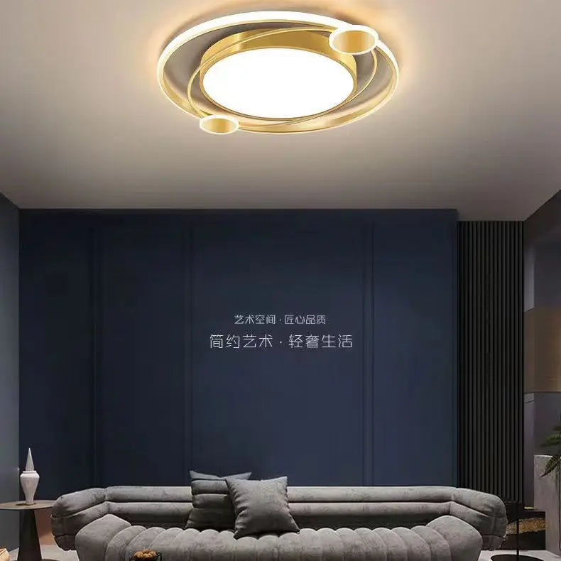 Bedroom Led Chandelier Light Gold Brack Design Remote Control Modern Ceiling Lamp Attic Living Room Dining Kitchen Interior