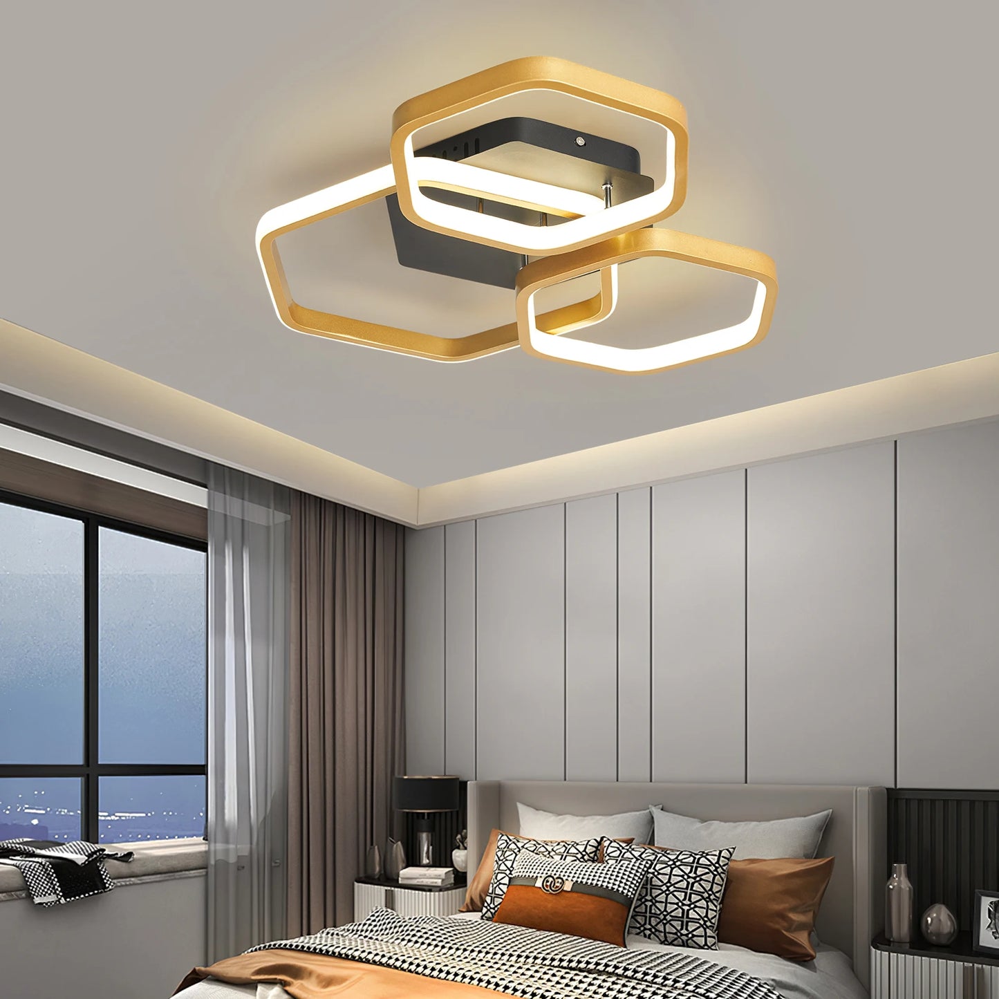 Creative Modern Led Ceiling Lights For Living Room Bedroom Kids Room Children Room Home Ceiling Lamp Work With Smart Home Alexa