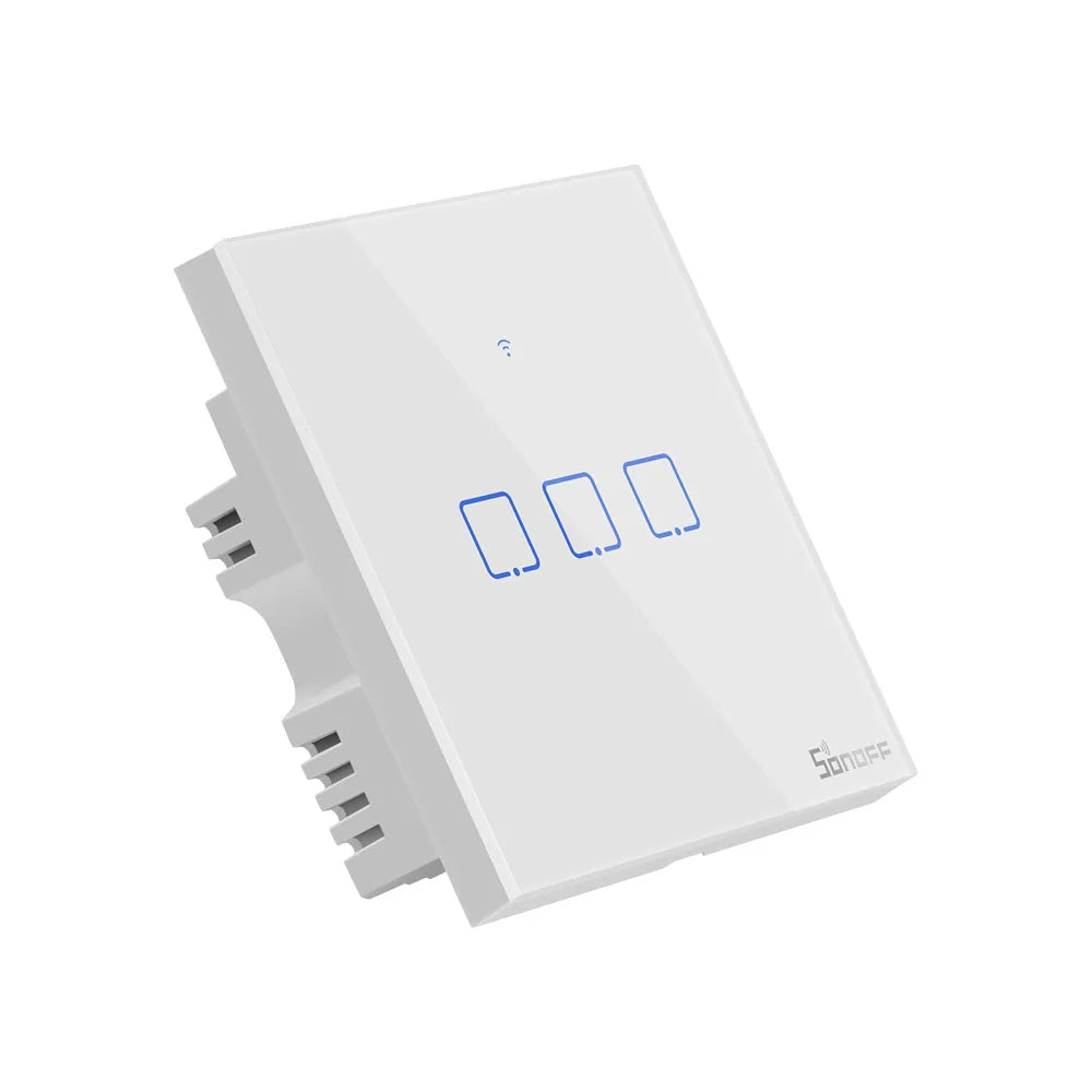 SONOFF TX  EU/ UK Wifi 433mhz RF Smart Wall Touch Switch 1/2/3 Gang Remote Voice Control Wifi Light Switches via Alexa Google