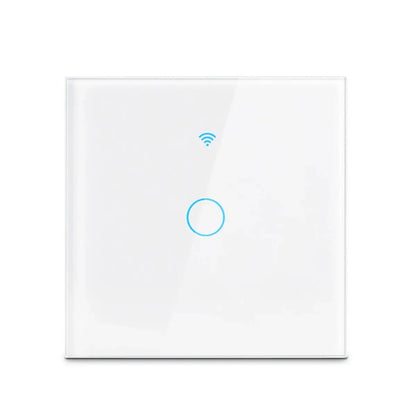 Tuya Wifi Smart Light Switch EU 1/2/3Gang Touch Light Switch No Neutral Wire Wall Light Switches for Alexa Google Voice Control