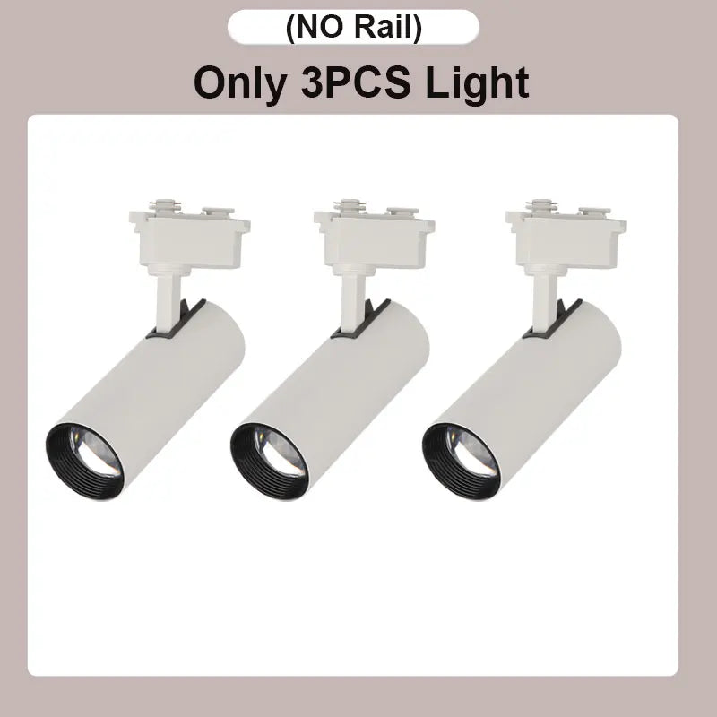 Dimming Led Track Light Spotlights 20W COB Wall Track Rail Lighting Indoor for Living Room Shop AC180V-260V Ceiling Spot Light